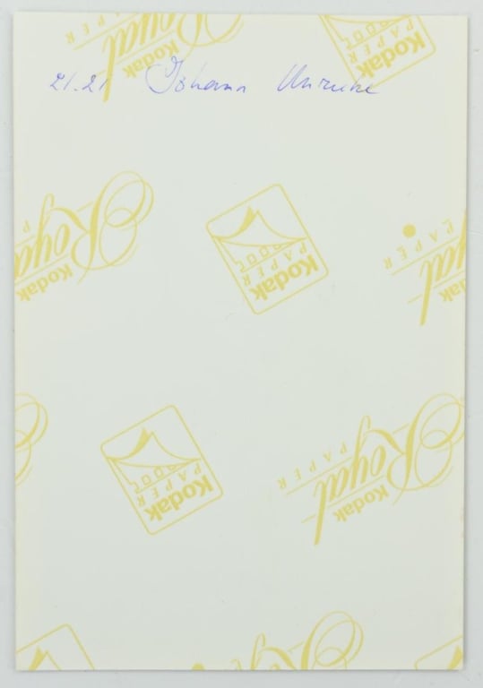 Signature of Wehrmacht Heer KC Recipient 'Johannes Unruhe'