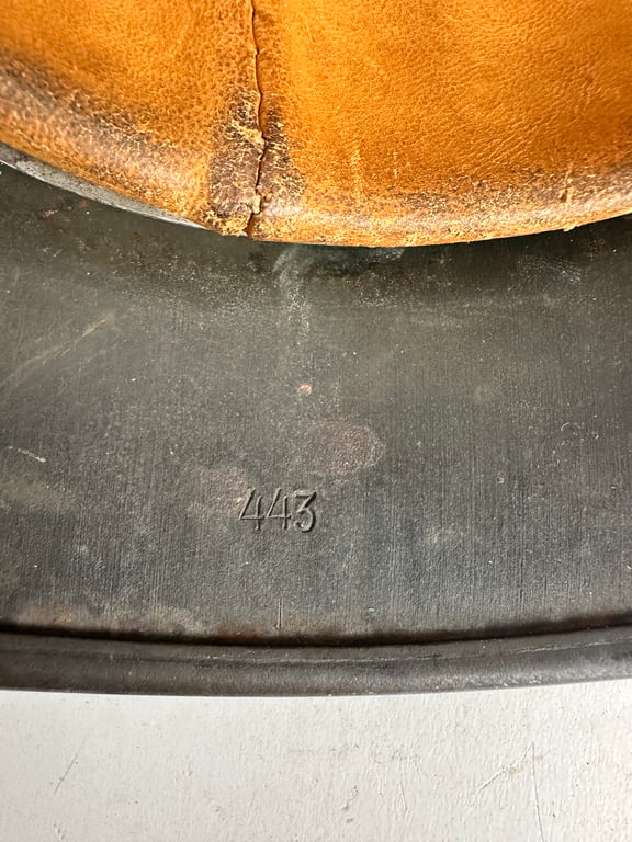 EX SD SS Helmet Named "SS mann Franeh Yrgen"