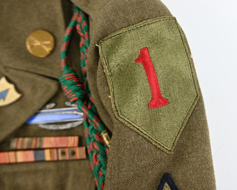US WW2 Named Ike Jacket '9th Armoured Division'