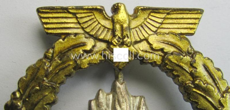 WH (Kriegsmarine) 'Kriegsabzeichen für Minensuch-, U-Boot-Jagd und Sicherungs-Verbände' (being a very detailed but non-marked example as produced by the 'Wilh. Deumer'-company)