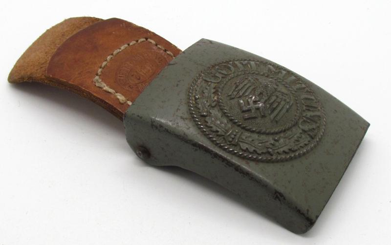 Wehrmacht (Heer) steel buckle by JFS 1942