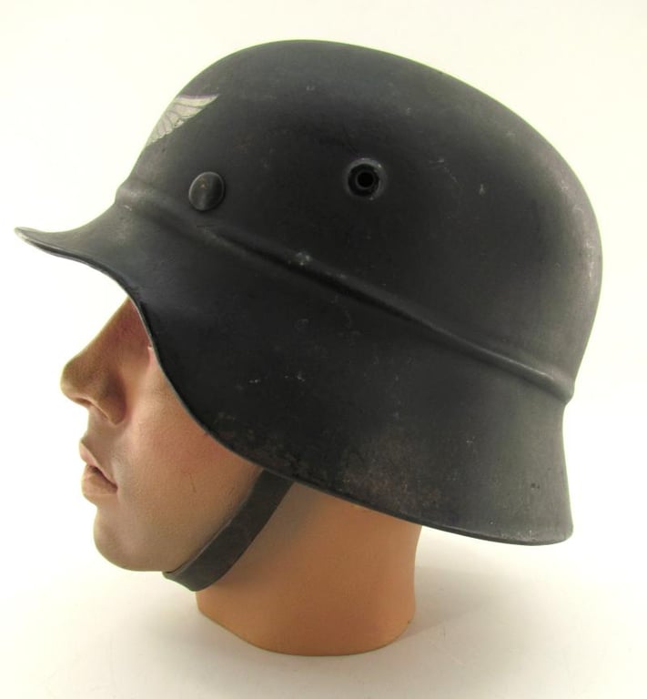 M40 ‘beaded’ Luftschutz steel helmet hkp64