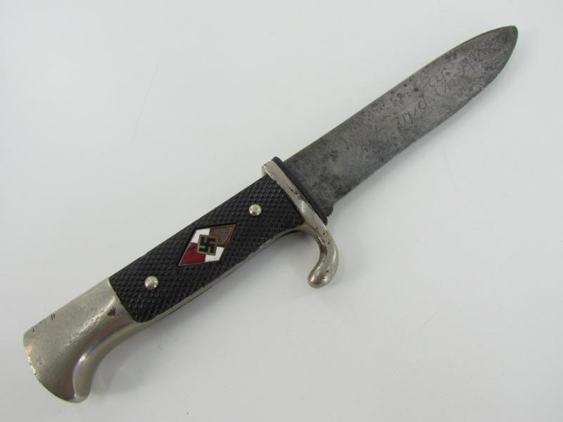 Hitler Youth Dagger by Rudolf Jacobs with Motto