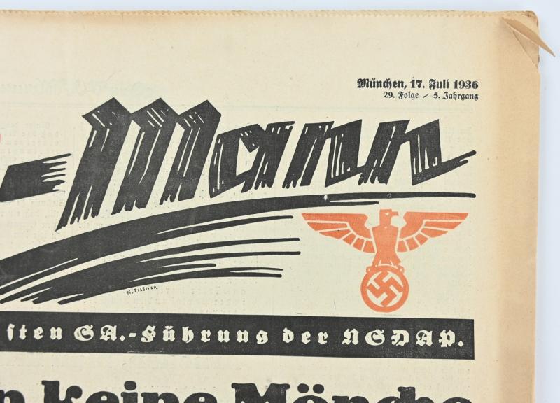 German Newspaper der SA-Mann 17 Juli 1937