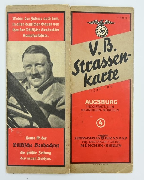 German Third Reich Era Roadmap Augsburg
