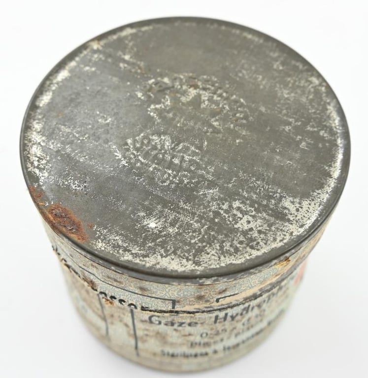 Belgian WW1 First Aid Gauze Tin Can