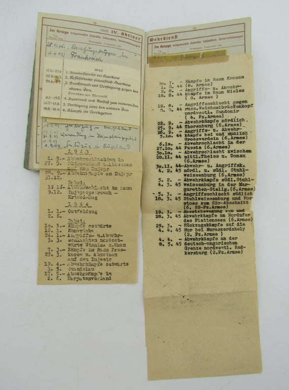 Document/Medal grouping, 23rd Panzer divison Panther V crewman ( including Panzerkampfabzeichen 25!)