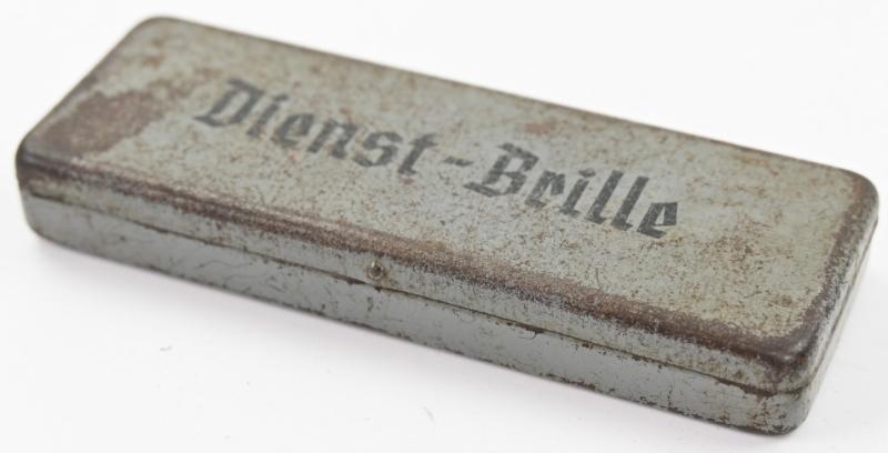 German WH Dienst Brille in Case