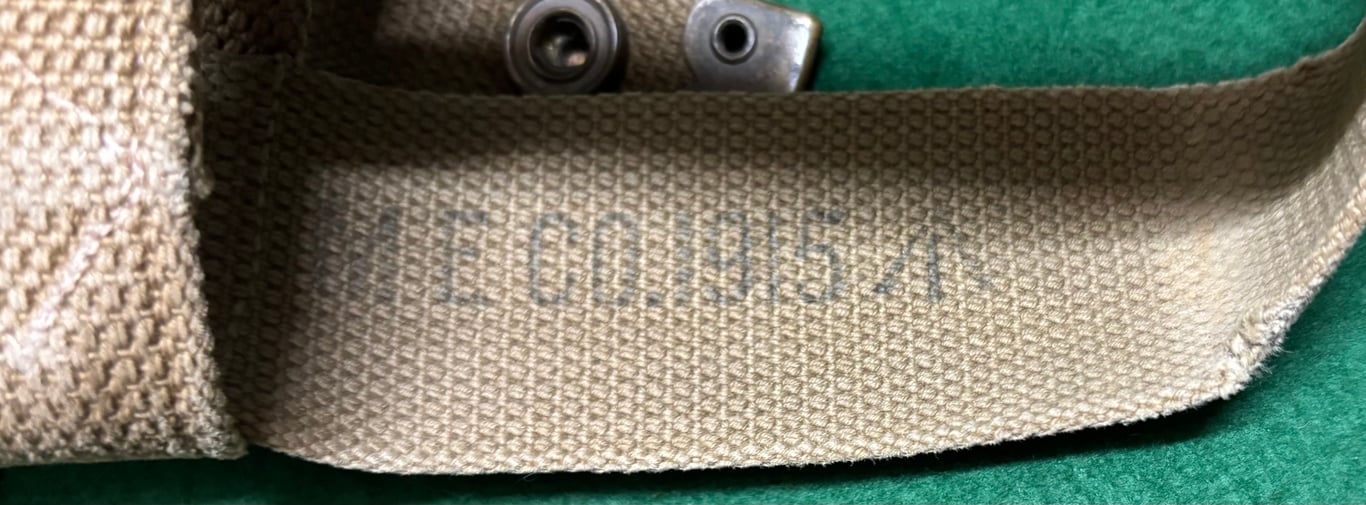 1908 Pattern Waterbottle Carrier and MKVI Waterbottle Dated 1915