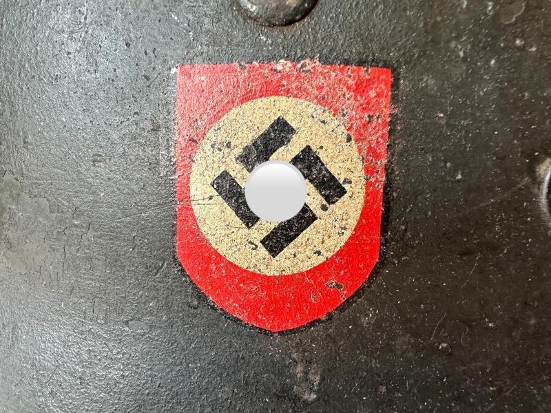 Police Double Decal M35 Re-Issued Helmet