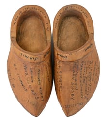 Czech WW2 Named Wooden Shoes 10th Infantry Regiment...