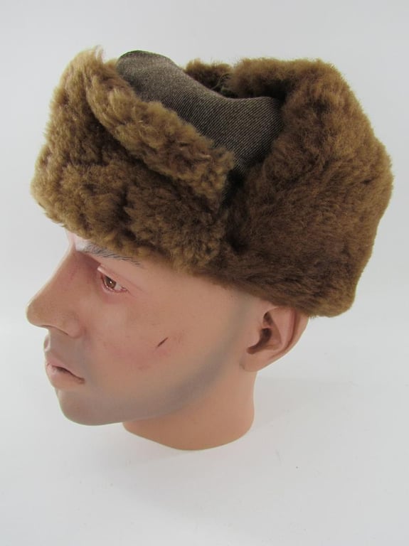 WW2 Bulgarian ( Civillian ) Fur Winter Hat