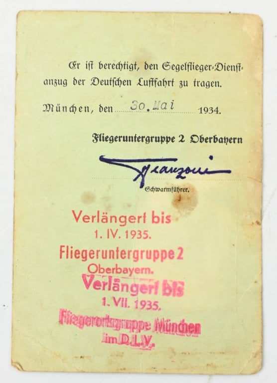 German DLV member Pass Set