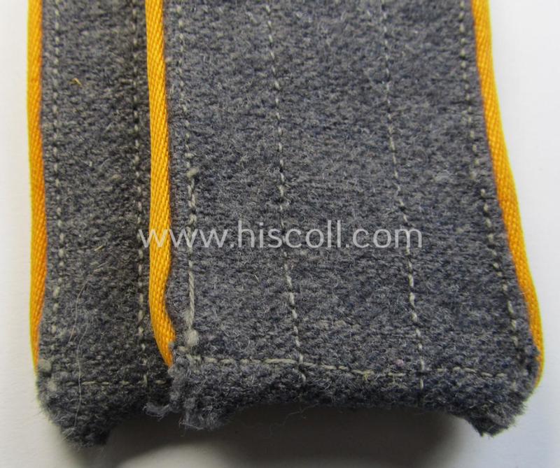 Superb - and fully matching! - pair of later-war-period, so-called: 'M44'-pattern, simplified WH (Luftwaffe) EM-type shoulderstraps as was intended for usage by a: 'Soldat der Flieger o. Fallschirm-Truppen'