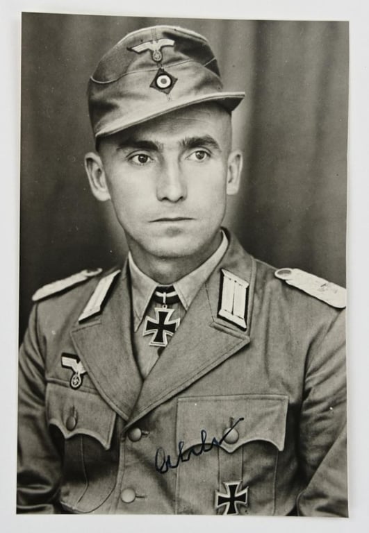 Signature of Wehrmacht Heer KC Recipient 'Arnulf Abele'