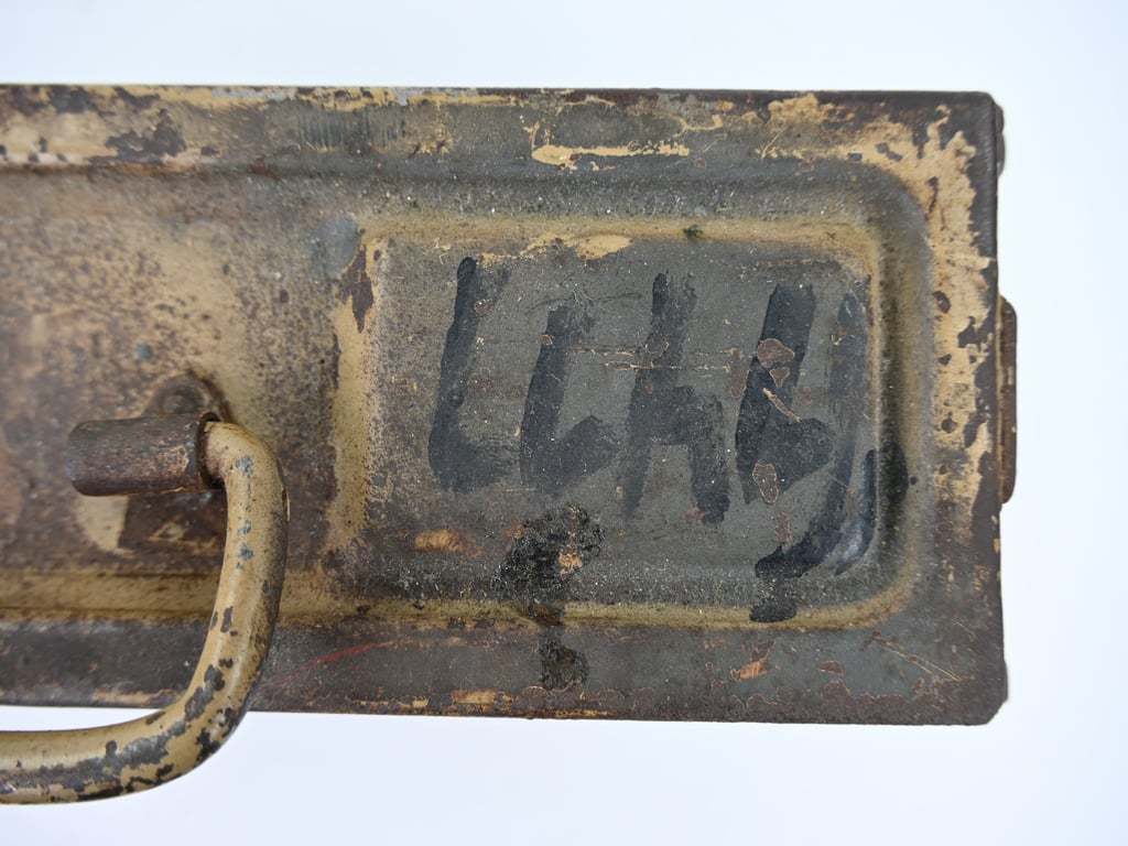 German WH MG 34/42 Camouflaged Ammo Box