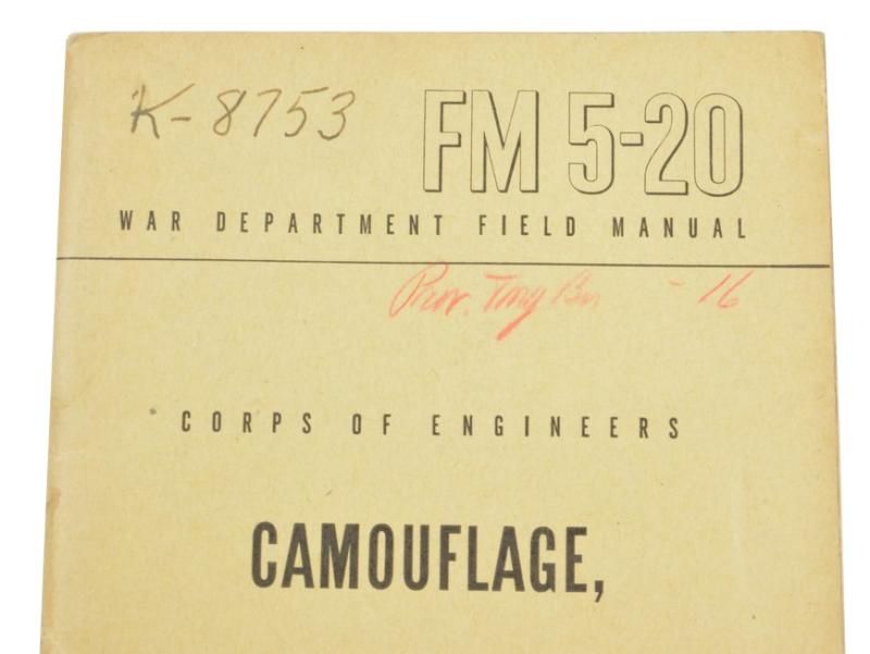 US WW2 Field Manual Basic Camouflage