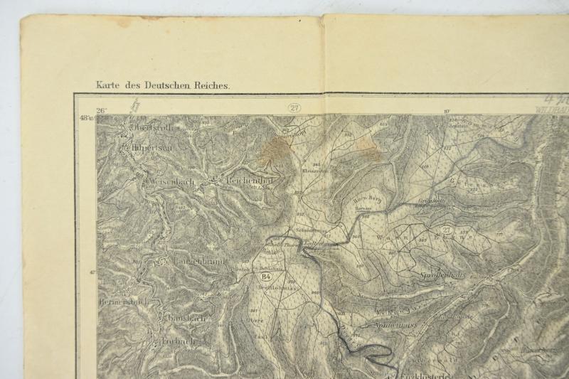 German WW1 Mapcard 'Deusches Reich'