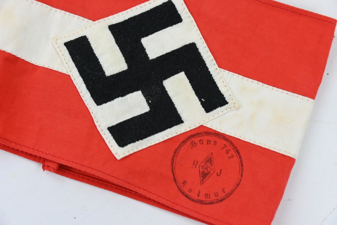 German Hitler Youth Armband Bann 743 Kolmar
