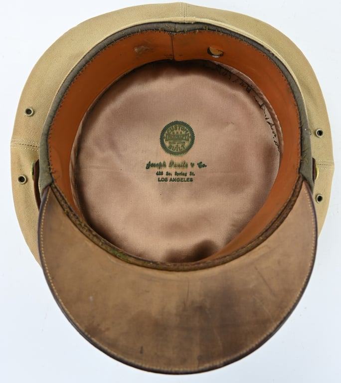 US WW2 Summer Semi-Crusher Officer Visor Cap