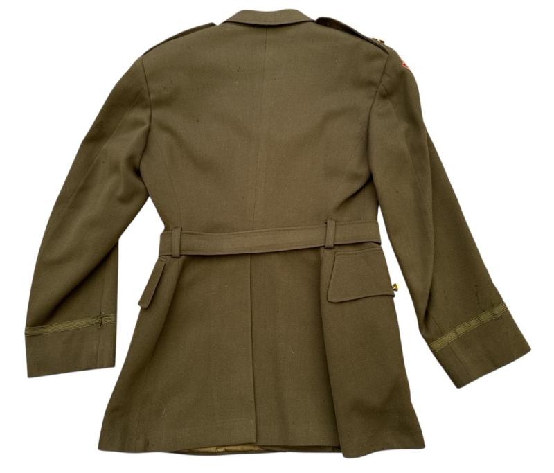 US WWII Class A Tunic Mountain Division Officer and Side Cap