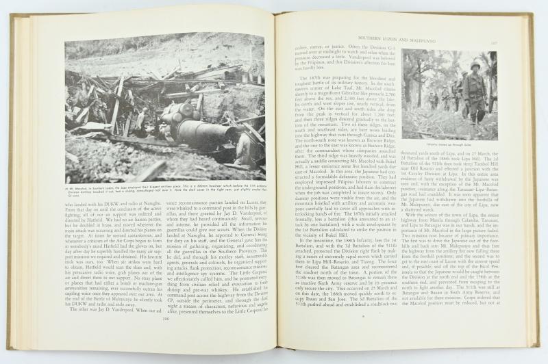 US WW2 History of the 11th Airborne Division Book 'The Angels'