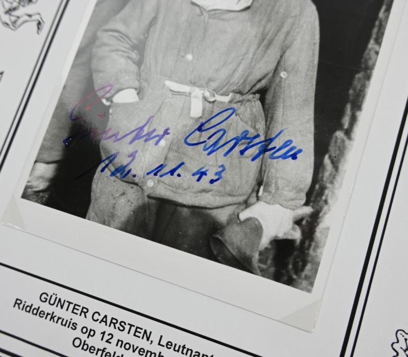 Signature of Wehrmacht (Heer) KC Recipient 'Günter Chrzonsz'