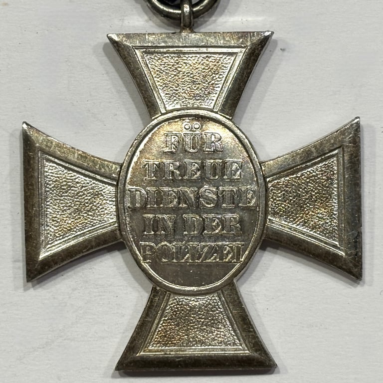 Polizei Long Service Silver Cross 18 Years
