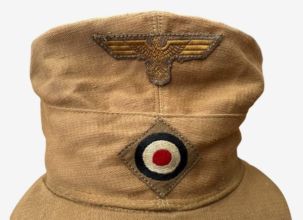 Kriegsmarine Tropical Field Cap (Tropenfeldmütze) – 'BAW' Marked