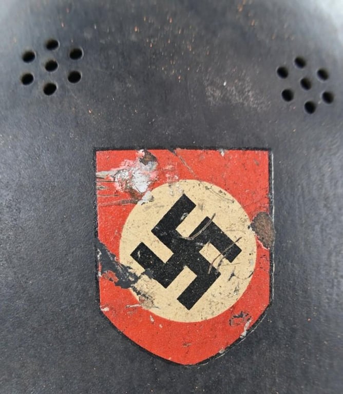German M34 DD Fire Police Helmet