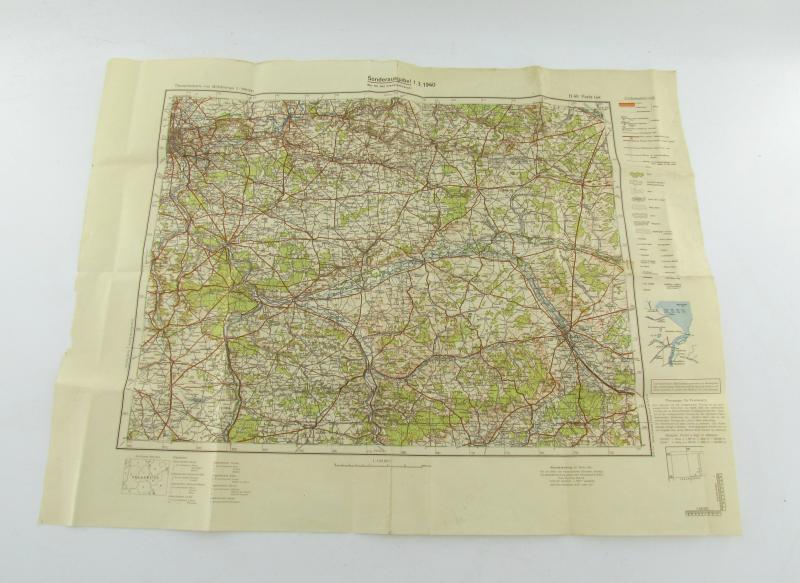 Deutsche Heereskarte Sonderausgabe 1.3 1940 Paris East