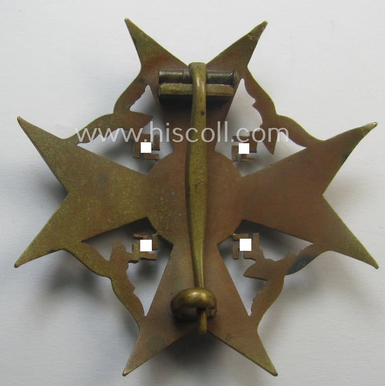 Superb - and actually fairly scarcely encountered! - 'Spanienkreuz ohne Schwerten in Bronze' being a neat non-maker-marked example that was produced by a to date still unidentified maker