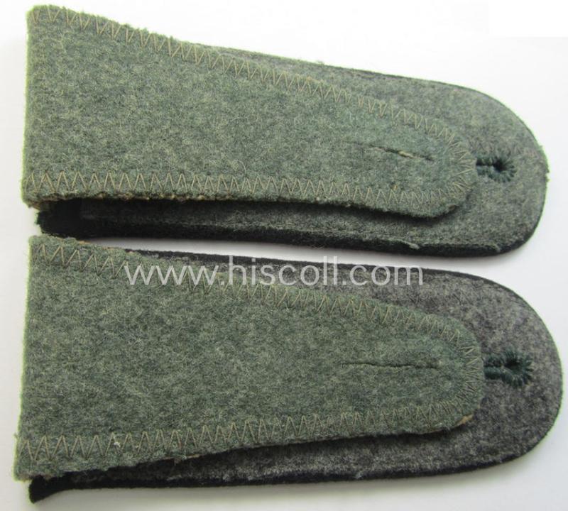 Superb - and fully matching! - pair of early- (ie. pre-war-) period WH (Heeres), 'M36'- (ie. 'M40-) pattern rounded-style, 'cyphered' EM-type shoulderstraps as was intended for a: 'Soldat u. Mitglied des Pionier-Bataillons 57'