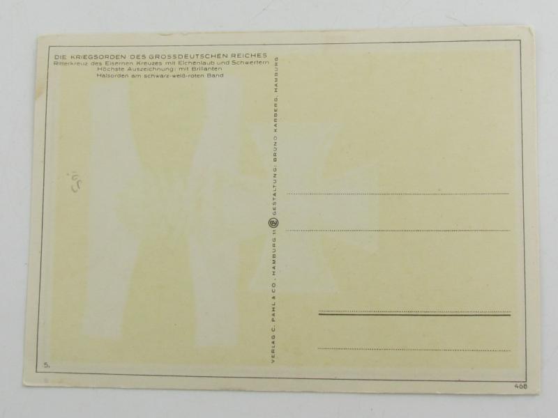 Postcard : Ritterkreuz des Eisernen Kreuzes'