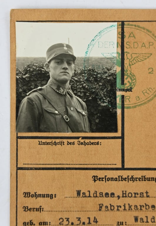 German SA Member Pass