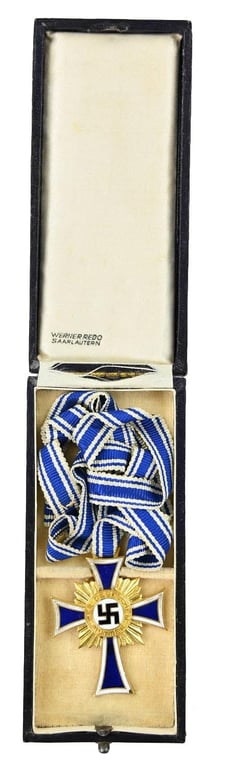 German Mother's Cross in Gold with case