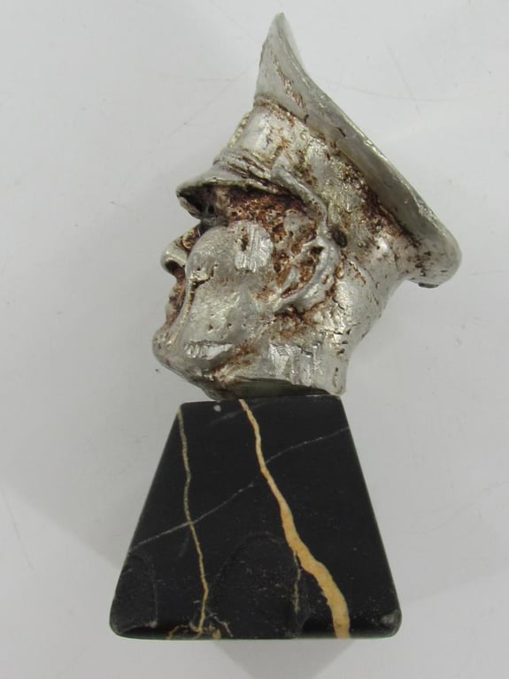 Small Third Reich Officer Head Desktop Bust