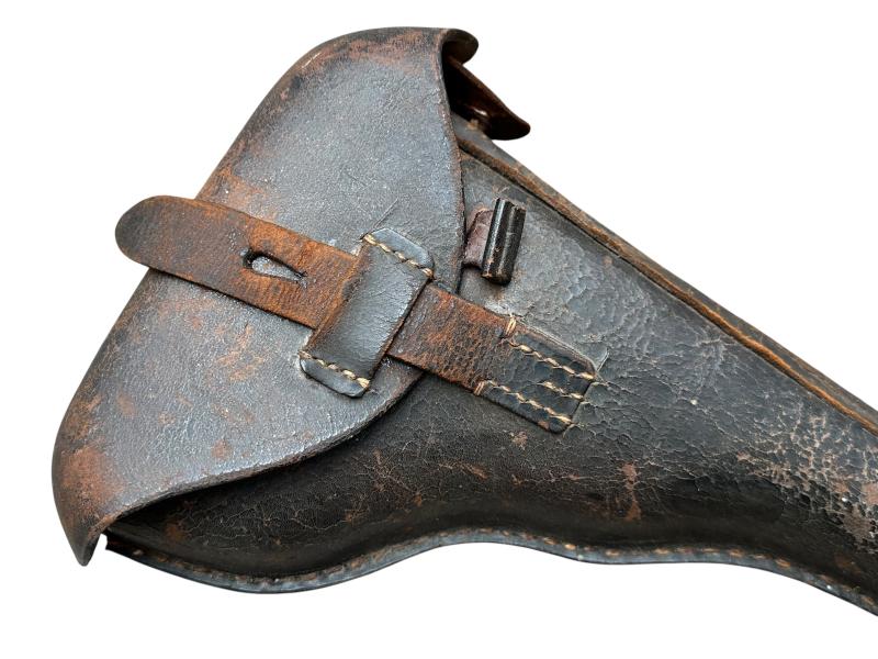 WWI P08 Artilery Leather Holster and cleaning rod