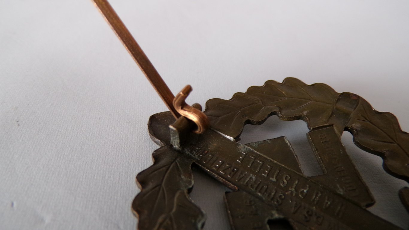 SA Sports Badge in Bronze 2nd Model 1935-1938