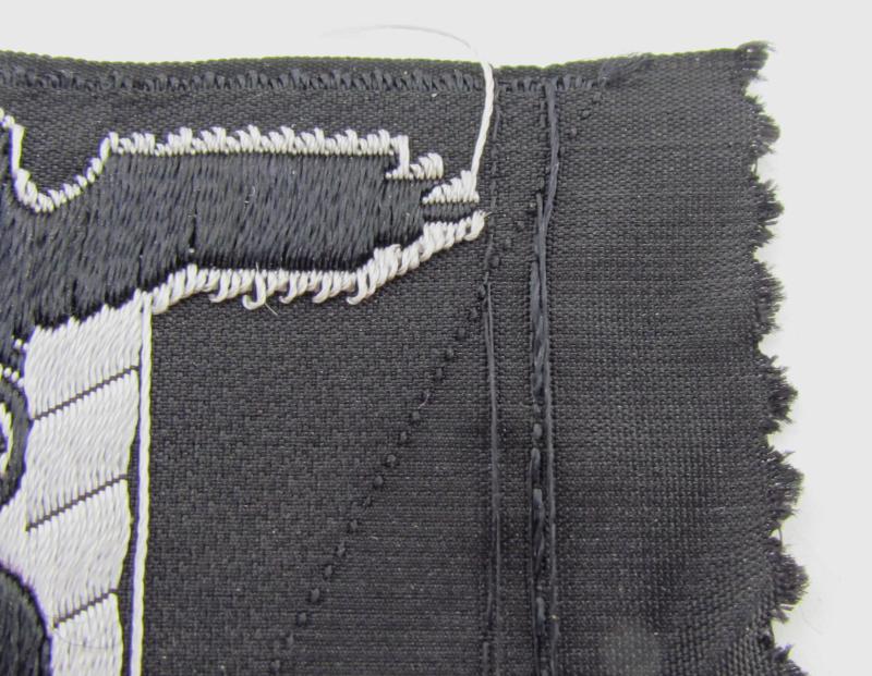 Waffen-SS Panzer ‘BeVo’ trapezoid M43 cap insignia