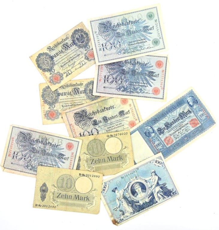 German Imperial Period Banknote Set