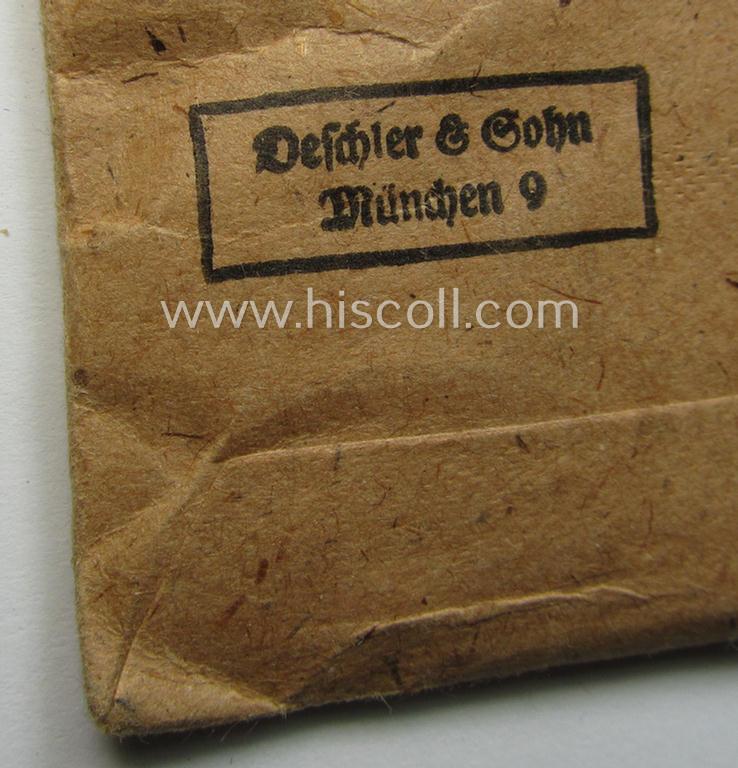 Superb medal-set: 'Winterschlacht im Osten 1941/42' as produced by the: 'Deschler u. Sohn'-company (being a non-maker-marked specimen that came stored in its original 'Zellstoff'-based pouch of issue as found)