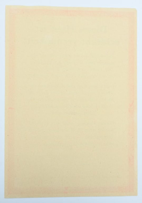 German Third Reich Darkness Note