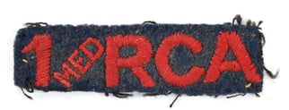 Canadian WW2 RCA Medium Shoulder Title