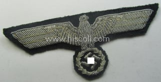 WH (Heeres) officers'-type, hand-embroidered breast-eagle (ie. 'Brustadler für...