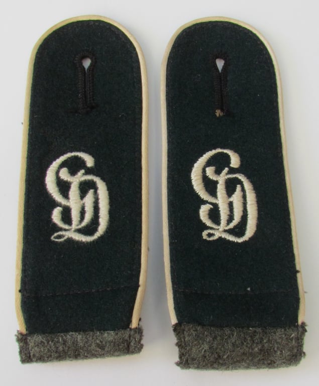 Rare Großdeutschland Infantry EM Shoulder Boards – Matching Pair