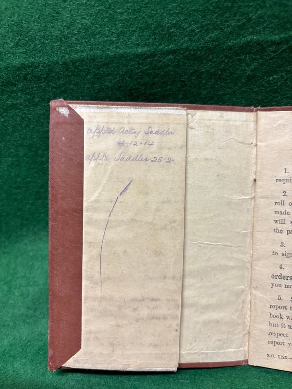 Paybook, Identity Disc, Photos and sport medal to 49805 Saddler RT Breayley RFA  -ADDITIONAL PHOTOS