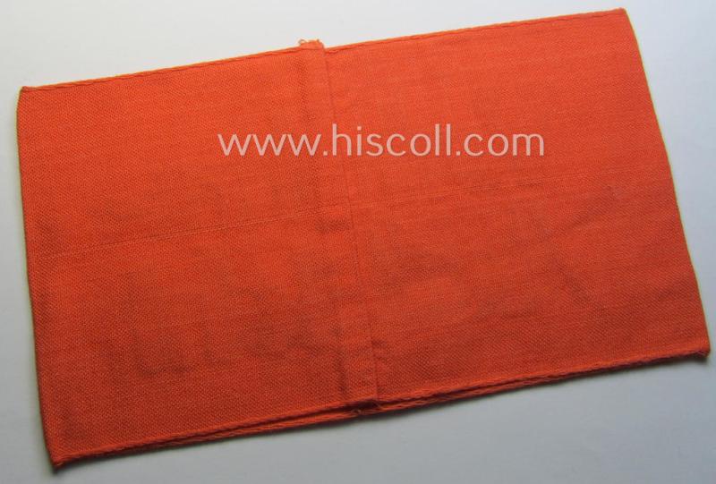 WH (Heeres) related armband (ie. 'Armbinde') entitled: 'Verkehrs-Aufsicht' (being of the 'partly-woven'-type in a technique similar to the 'BeVo'-weave pattern)