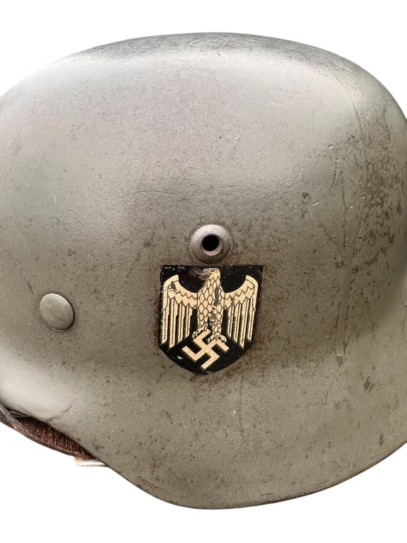 Ex DD Wehrmacht (Heer) M35 Combat Helmet (Stahlhelm M35)
