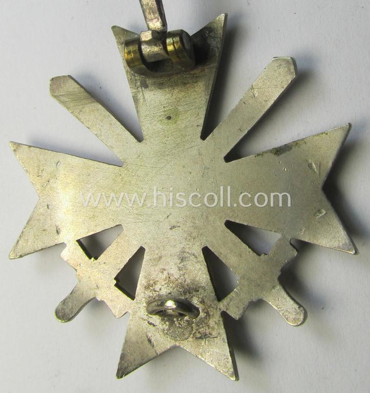 Superb, 'Kriegsverdienstkreuz 1. Klasse mit Schw.' being a maker- (ie. '65'-) marked (and/or 'Buntmetall'-based!) specimen by the maker: (ie. 'Hersteller') 'Klein u. Quenzer' that comes stored in its original, luxuriously-styled KvK-etui